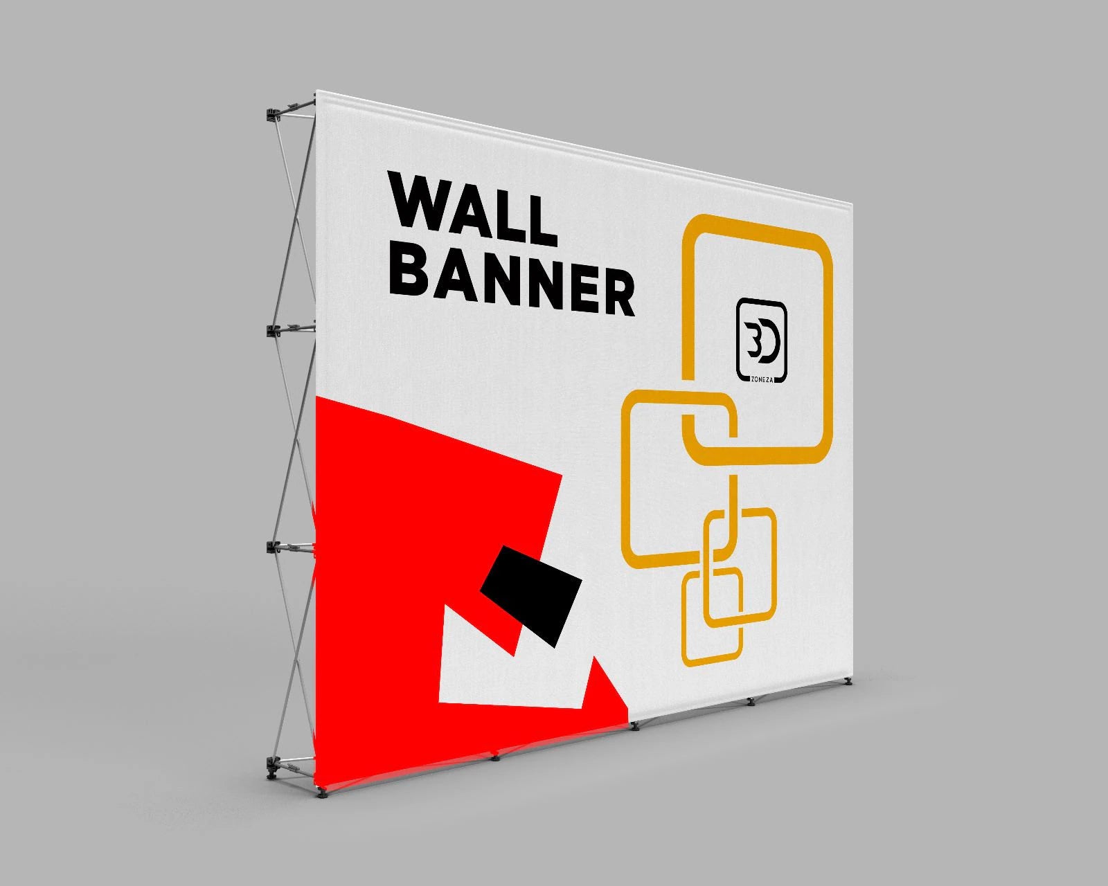 4X6 Pop-Up Wall Banner Display(118.5H X 177W in.)