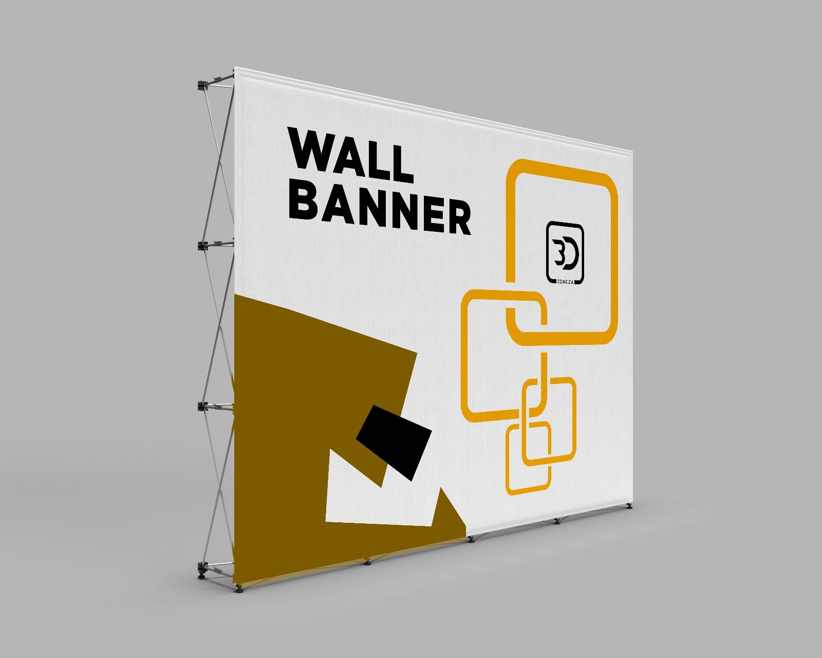 3X8 Pop-Up Wall Banner Display(89.5H X 235W in.)