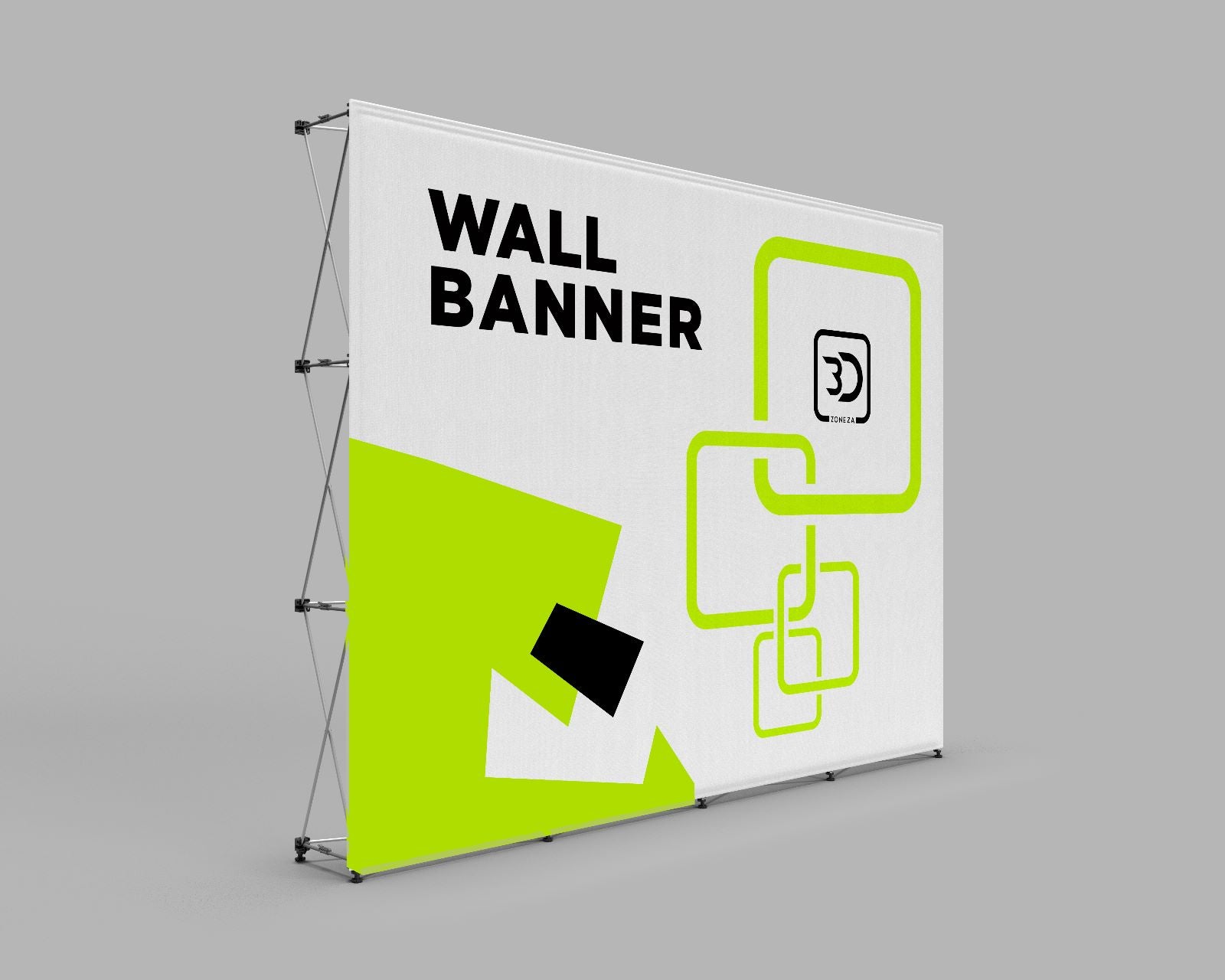 3x4 Pop-Up Wall Banner(89.5"H X 118.5"W)