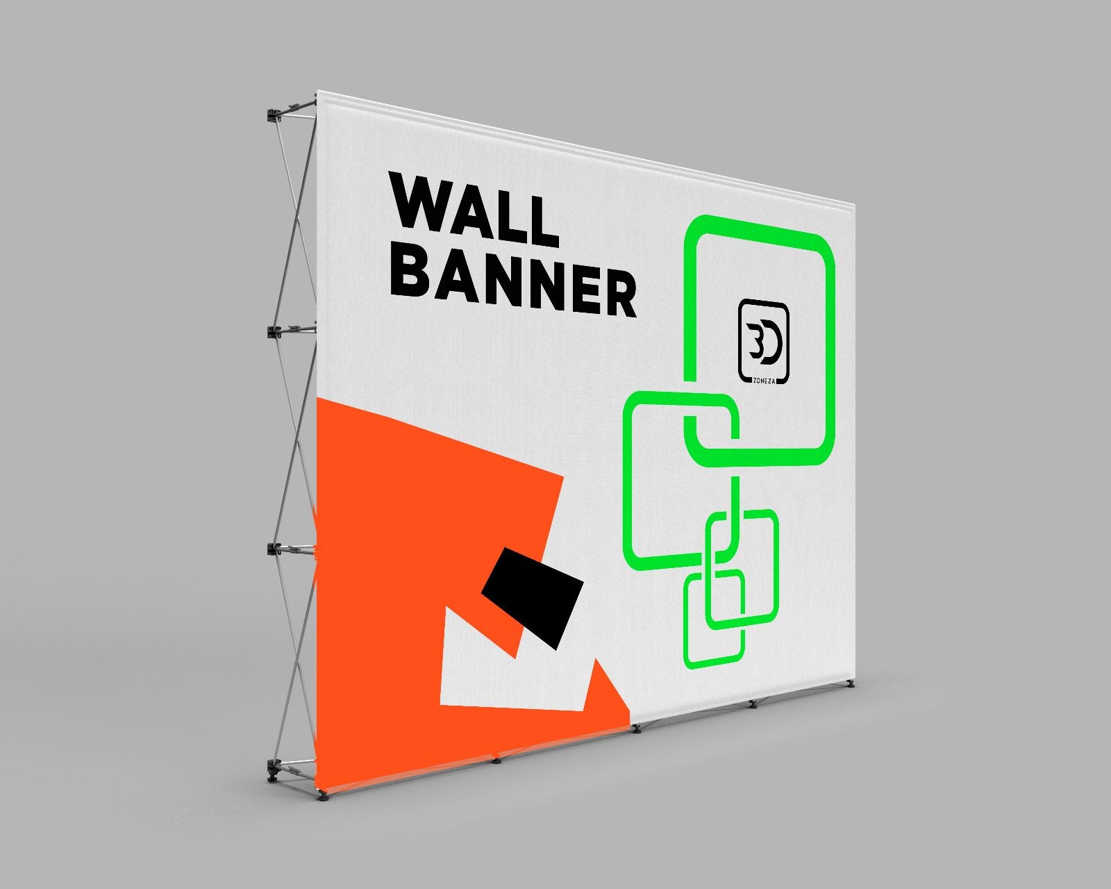 3x3 Pop-Up Wall Banner Display (89.5H X 89.5W in.)