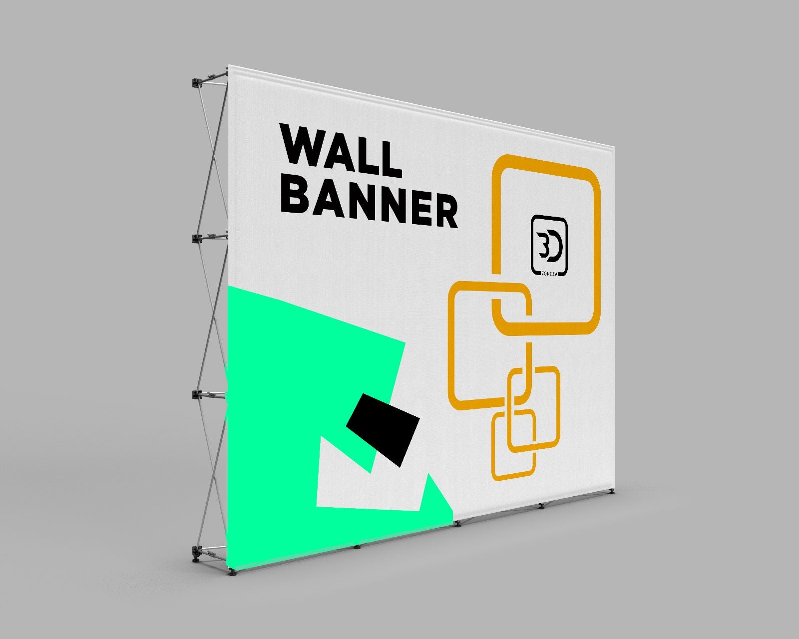 3x4 Pop-Up Wall Banner Display (89.5H X 118.5W in.)