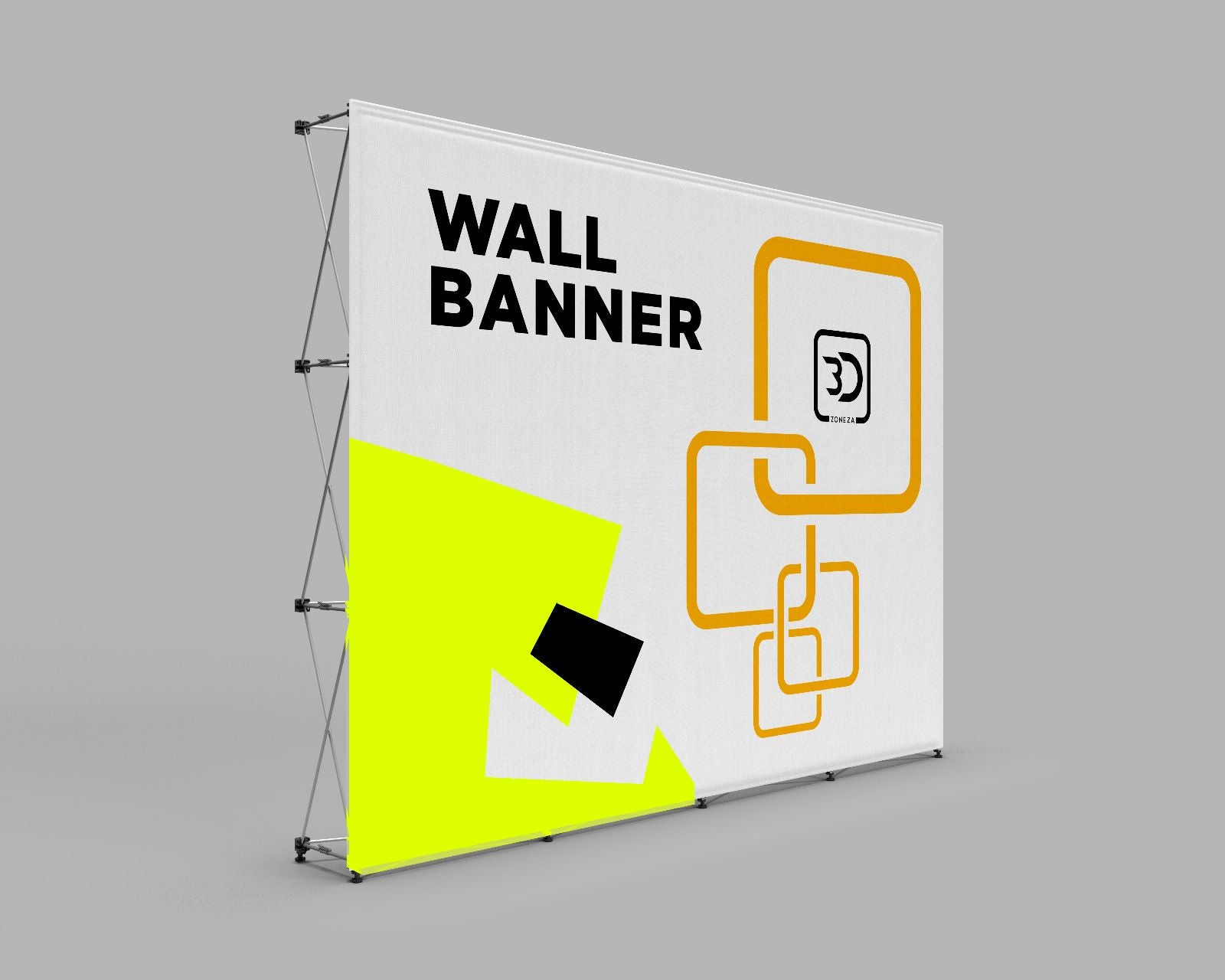 3X7 Pop-Up Wall Banner Display(89.5H X 206W in.)